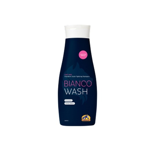 Cavalor Bianco Wash 500ml.   Deep cleansing non-aggressive shampoo for white horses & dogs.