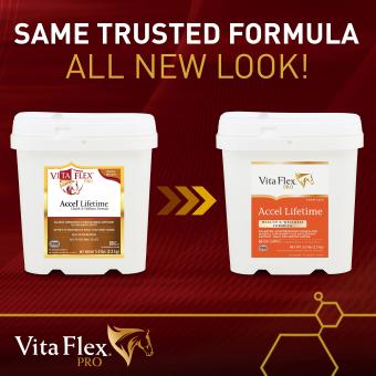 Farnam Vita Flex Accel Lifetime 2.27kg.   Ideal für ältere Pferde, Antioxidantien, Vitamine und Mineralien.