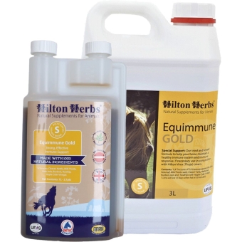 Hilton Herbs Equimmune Gold. Für ein gesundes, leistungsfähiges Immunsystem Ihres Pferdes.