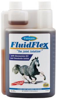 Farnam FluidFlex.   Exclusive formula with Glucosamine HCI, Chondroitin and antioxidants.