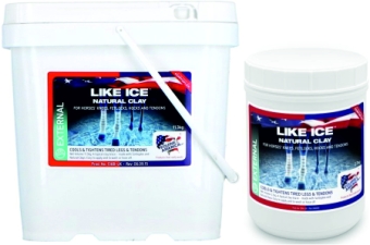 Equine America Like Ice.    Clay to cool the tendons after heavy training or a competition.