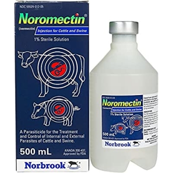 Noromectin Injection.   For the treatment of non-lactating cattle and pigs against internal and external parasites.