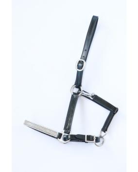 HB Leather Foal Halter with rhinestones.     Super nice halter in 3 sizes, Mini foal, Baby foal. & Foal